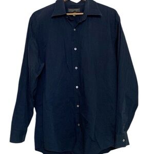 Banana Republic Stretch Classic Men’s Button Shirt Navy Blue Size XL